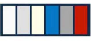 Colores disponibles panel trapezoidal